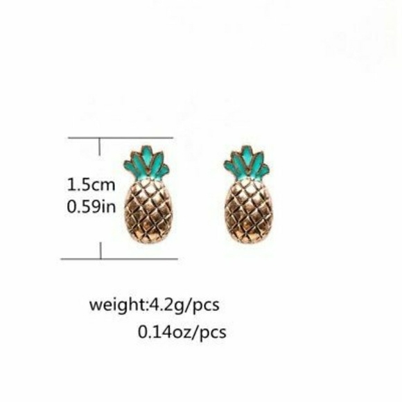 ✨ Pineapple stud earrings🍍 - Picture 3 of 3